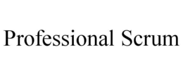 PROFESSIONAL SCRUM trademark