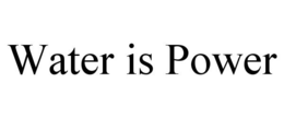 WATER IS POWER trademark