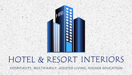 HRI HOTEL & RESORT INTERIORS HOSPITALITY, MULTIFAMILY, ASSISTED LIVING, HIGHER EDUCATION trademark
