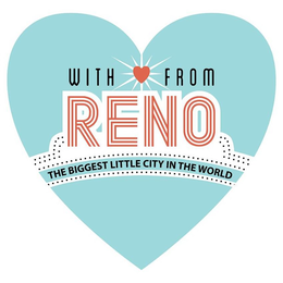 WITH FROM RENO THE BIGGEST LITTLE CITY IN THE WORLD trademark