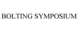 BOLTING SYMPOSIUM trademark