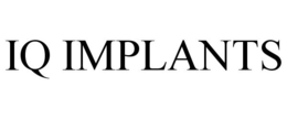 IQ IMPLANTS trademark