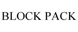 BLOCK PACK trademark