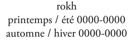 ROKH PRINTEMPS / ÉTÉ 0000-0000 AUTOMNE / HIVER 0000-0000 trademark