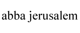 ABBA JERUSALEM trademark