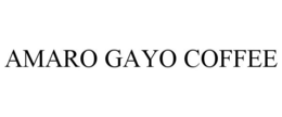 AMARO GAYO COFFEE trademark