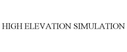 HIGH ELEVATION SIMULATION trademark