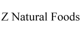 Z NATURAL FOODS trademark
