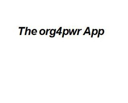 THE ORG4PWR APP trademark