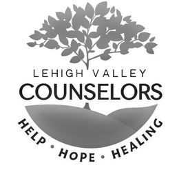 LEHIGH VALLEY COUNSELORS HELP · HOPE · HEALING trademark
