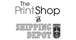 THE PRINT SHOP AT SHIPPING DEPOT SHIPPING DEPOT SD trademark