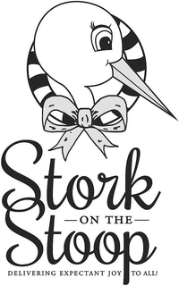 STORK ON THE STOOP - DELIVERING EXPECTANT JOY TO ALL! trademark