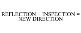 REFLECTION + INSPECTION = NEW DIRECTION trademark