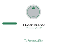 DANDELION (TARAXACUM OFFICINALE) THE REPUBLIC OF TEA trademark