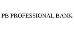 PB PROFESSIONAL BANK trademark