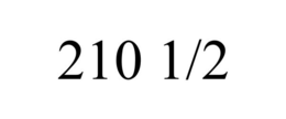 210 1/2 trademark