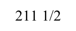 211 1/2 trademark