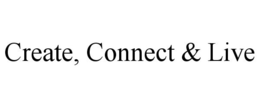 CREATE, CONNECT & LIVE trademark