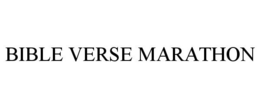 BIBLE VERSE MARATHON trademark