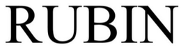 RUBIN trademark