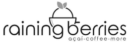 RAINING BERRIES AÇAÍ · COFFEE · MORE trademark