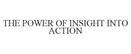 THE POWER OF INSIGHT INTO ACTION trademark