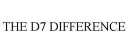 THE D7 DIFFERENCE trademark