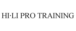 HI·LI PRO TRAINING trademark