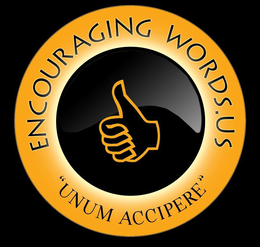 ENCOURAGING WORDS.US "UNUM ACCIPERE" trademark