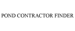 POND CONTRACTOR FINDER trademark