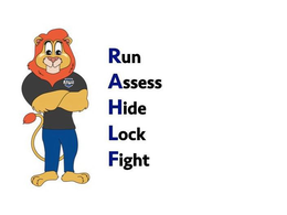 RUN ASSESS HIDE LOCK FIGHT APB trademark