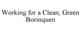 WORKING FOR A CLEAN, GREEN BORINQUEN trademark