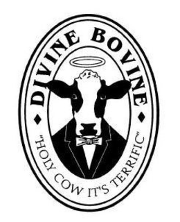 DIVINE BOVINE "HOLY COW IT'S TERRIFIC" trademark