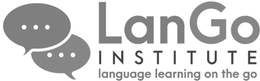 LANGO INSTITUTE LANGUAGE LEARNING ON THE GO trademark