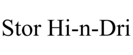 STOR HI-N-DRI trademark