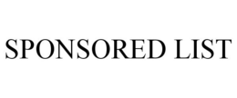 SPONSORED LIST trademark