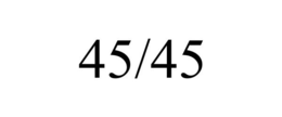 45/45 trademark