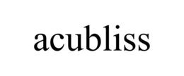 ACUBLISS trademark