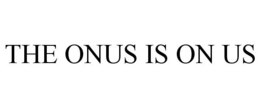 THE ONUS IS ON US trademark