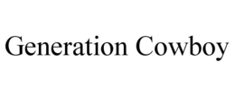 GENERATION COWBOY trademark