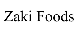 ZAKI FOODS trademark