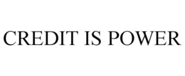 CREDIT IS POWER trademark