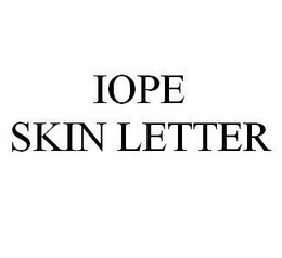 IOPE SKIN LETTER trademark