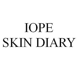 IOPE SKIN DIARY trademark