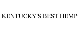 KENTUCKY'S BEST HEMP trademark