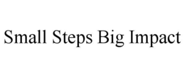SMALL STEPS BIG IMPACT trademark