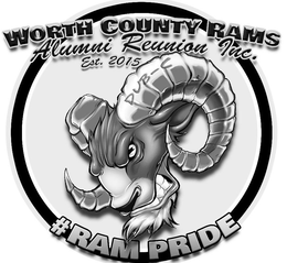 WORTH COUNTY RAMS ALUMNI REUNION INC. EST. 2015 DUB-C #RAMPRIDE trademark