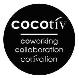 COCOTIV COWORKING COLLABORATION COTIVATION trademark