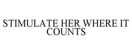 STIMULATE HER WHERE IT COUNTS trademark