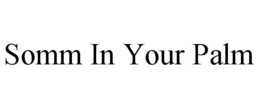 SOMM IN YOUR PALM trademark